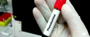 HHRC - Phenobarbital on a sealed glass vial