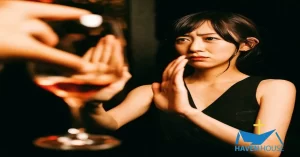 A woman refusing to drink | HHRC